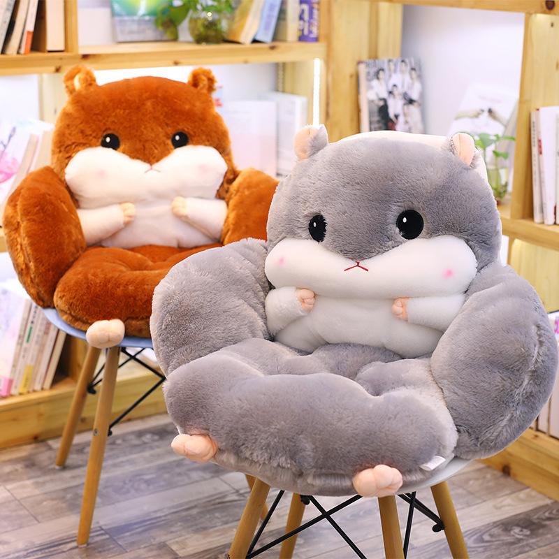 Подушка для стула с рисунком из мультфильма, офисная подушка для одного студента, утолщенная подушка для сиденья табурета, дышащая детская подушка для ягодиц