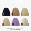 Korean Style All Match Face Showing Small Patch Cold Hat Autumn and Winter Thickened and Warm Ear Protecting Woolen Hat