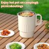 Portable Kettle 1L Folding Electric Kettles For Boiling Water Fast Boiling Machine With Steamed Egg Rack For Picnic Instant