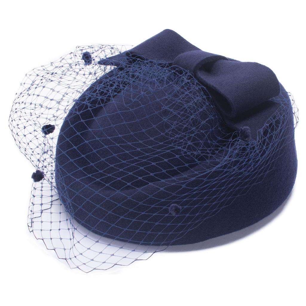 Lawliet Женское 100% шерстяное фетровое платье Зимний берет Шляпы-таблетки Событие Церковное чаепитие T311