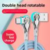 Двойной изгиб 180 градусов Кабель для передачи данных 66 Вт Угловой кабель для передачи данных Вращающийся кабель для зарядки телефона Зарядка телефона