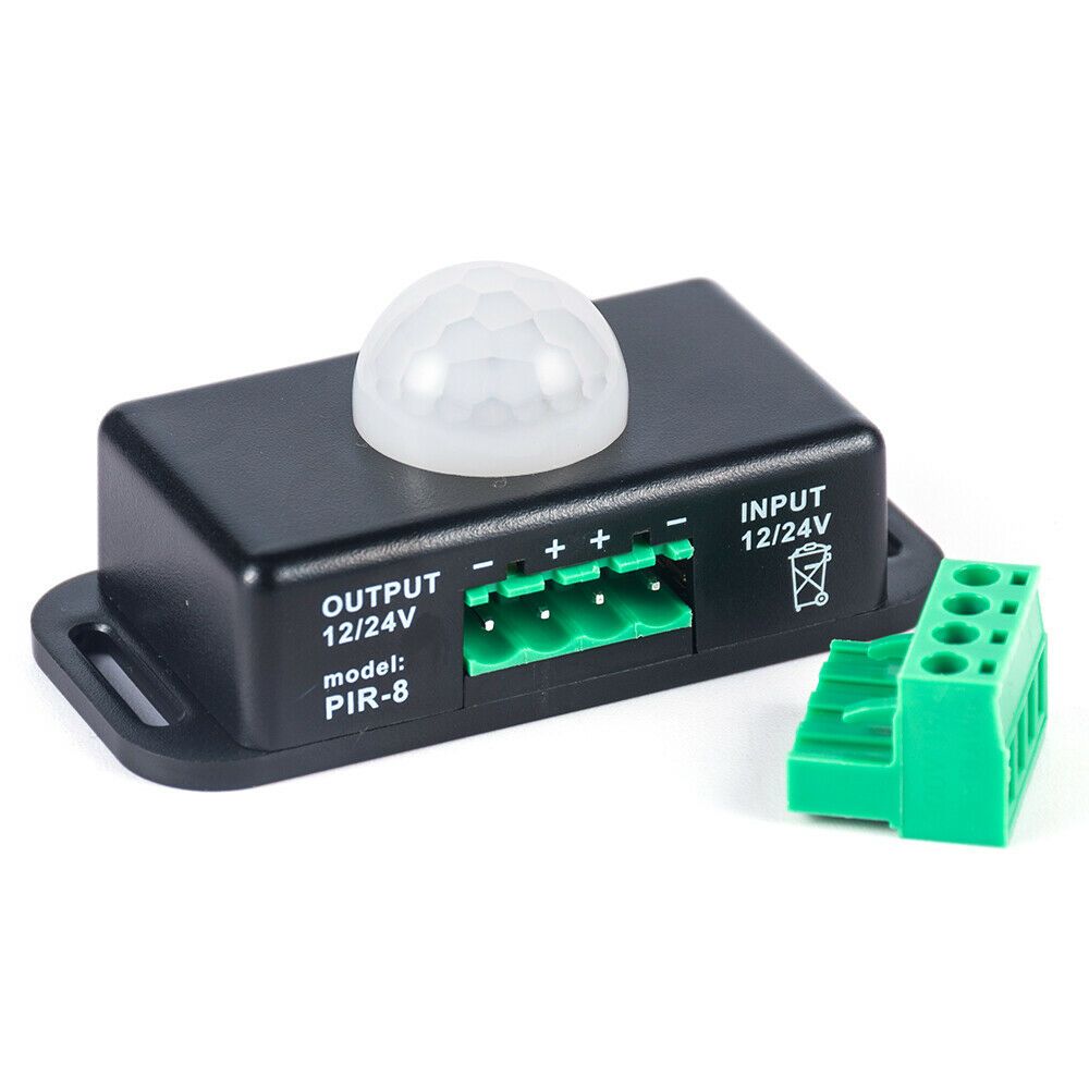 Домашний энергосберегающий инфракрасный PIR датчик движения DC 12V-24V для светодиодной ленты, выключатель, корпус, автоматический сенсор