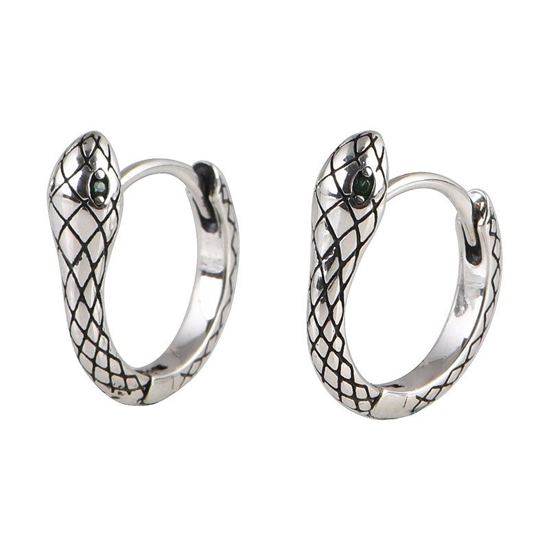 925 Sterling Silver Snake Ring Earrings For Women Luxury Designer Fine Jewelry Accessories