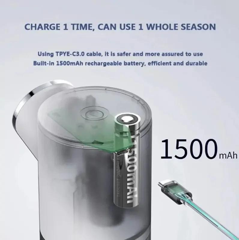 Автоматический дозатор мыла-пены 320 мл, перезаряжаемый через USB, дозаторы жидкого мыла, цифровой дисплей, пенное дезинфицирующее средство для рук, стиральная машина