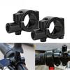 2PCS Black Silver Motorcycle Handlebar Mirror Mount Clamp Rear View Mirror Holder Bracket 22mm 10mm 8mm 10mm 25mm For Harley