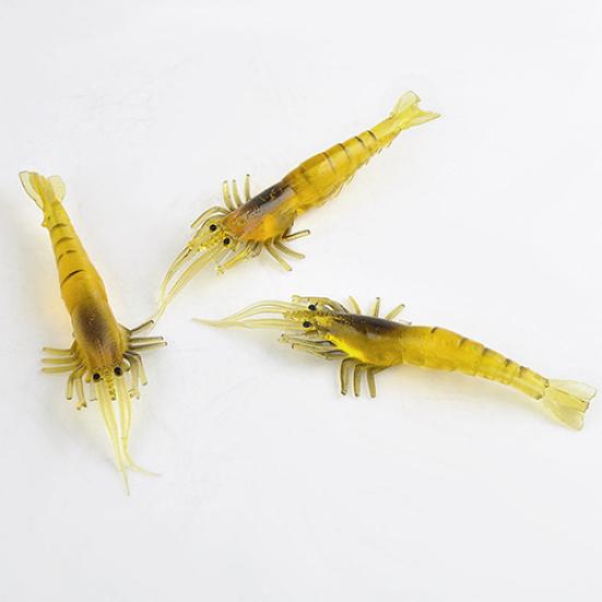 MUQZI спортивные аксессуары 3 шт. мягкие креветки в форме бионических приманок гольяна приманки воблеры рыболовные снасти