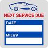2x2 inch 102 PCS Next Service Due Static Cling Labels Easy Remove Oil Change Stickers - Static Cling Windshield Labels-Poskornwel