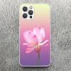 Чехол для телефона с сине-белыми цветами лотоса для Apple iPhone 16 15 14 13 12 11 Pro Max Mini XS XR X 7 Plus 8 + SE Мягкий силикон Печать Sh