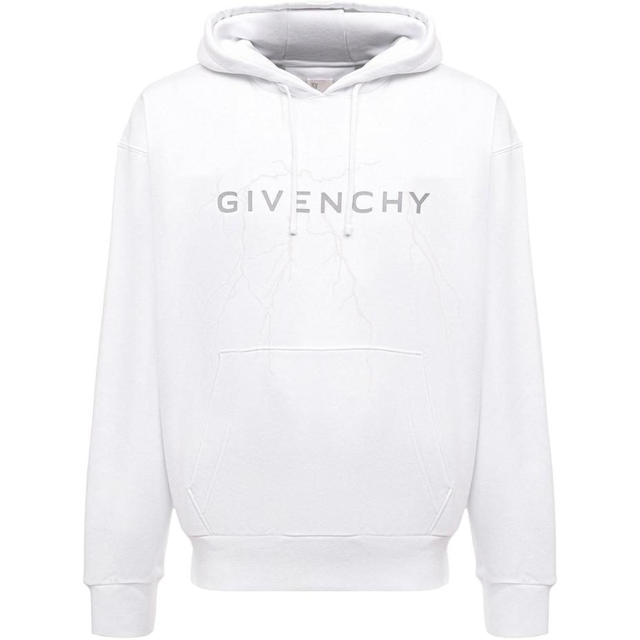 Givenchy Logo Printed Drawstring Hoodie BMJ0LA3YJ9100