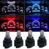 10Pcs Car LED Bulb Dashboard T5 T6.5 W1.2W Instrument Lighting12V 3000K 6000K White Red Ice Blue Auto Panel Lights Accessories