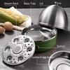 Automatic Eggs Steamer Stainless Steel Electric Egg Cooker Household 7 Eggs Capacity Egg Boiler Portable