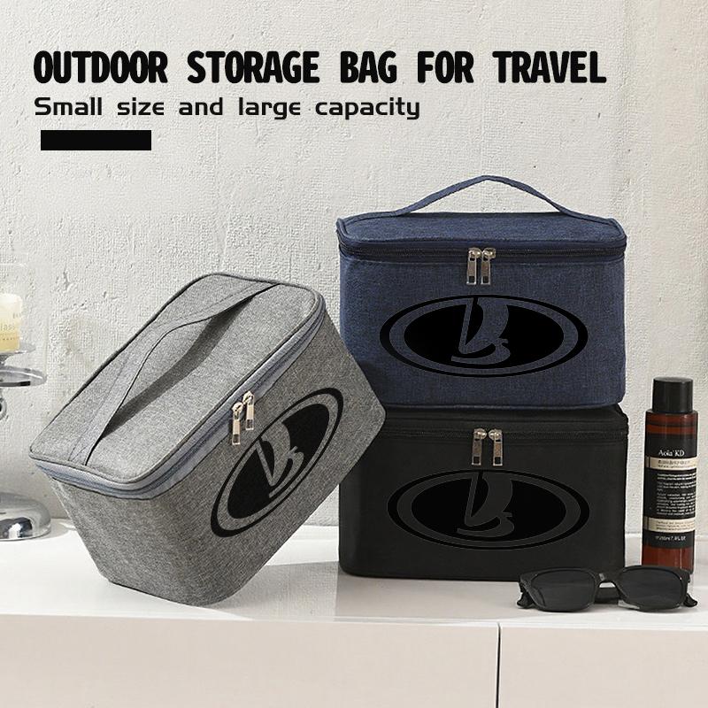 Car Logo Large Capacity Toiletry Bag Travel Bag Waterproof Toiletry Storage Bag For Lada Xray Granta Priora Sedan Sport Kalina WW20