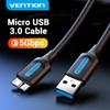 Vention Micro USB 3.0 Cable Fast USB Charger Data Sync Cable for Samsung S5 Hard Drive Disk 0.25m 0.5m 1m 1.5m 2m Cable