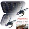 10/20/25Pcs Beadhead Fly Black Fishing Flies Insects Salmon Trout Fly Fishing Lures Fishing