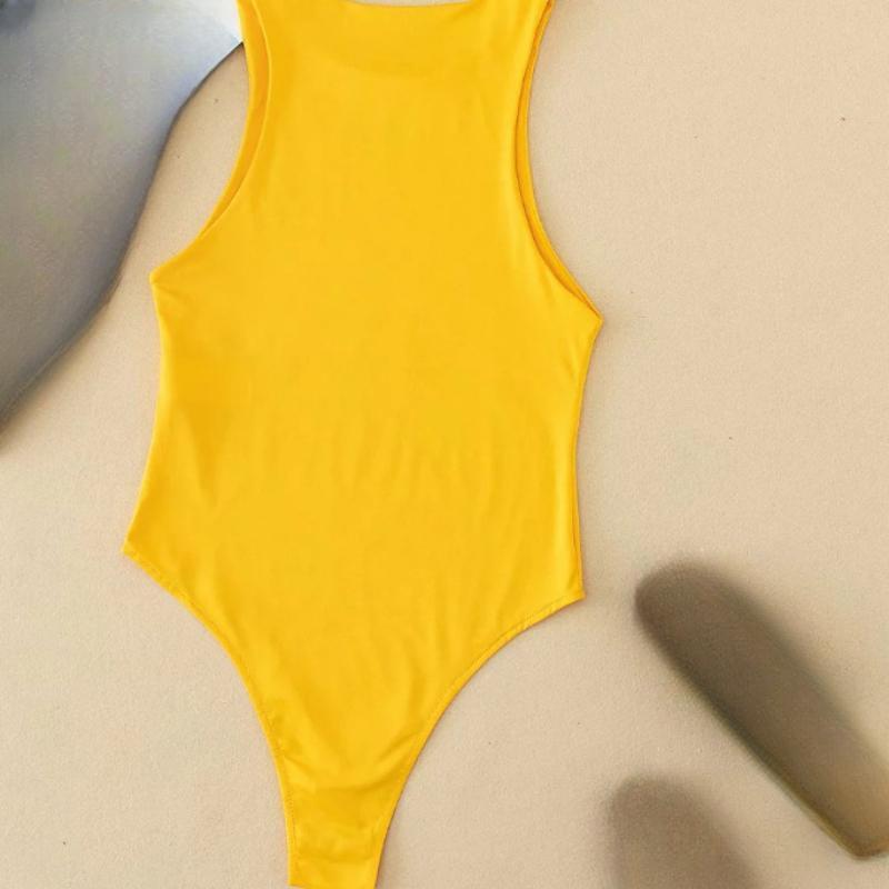 Y2K женский однотонный сексуальный комбинезон без рукавов с открытыми плечами из Европы и Америки