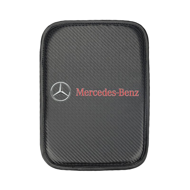 CRU1 Armrests Storage Protection Car Armrest Pad Covers for Mercedes Benz B/C/E Class GLC GLK CLA GLA W210 Interior Mouldings FSXD-B