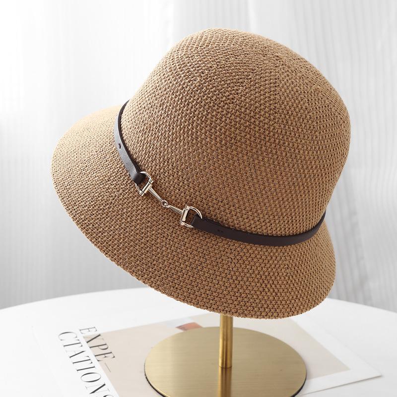 Korean version of face cover basin hat for women's summer Korean version of versatile travel visor, sun protection belt, UV protection sun hat