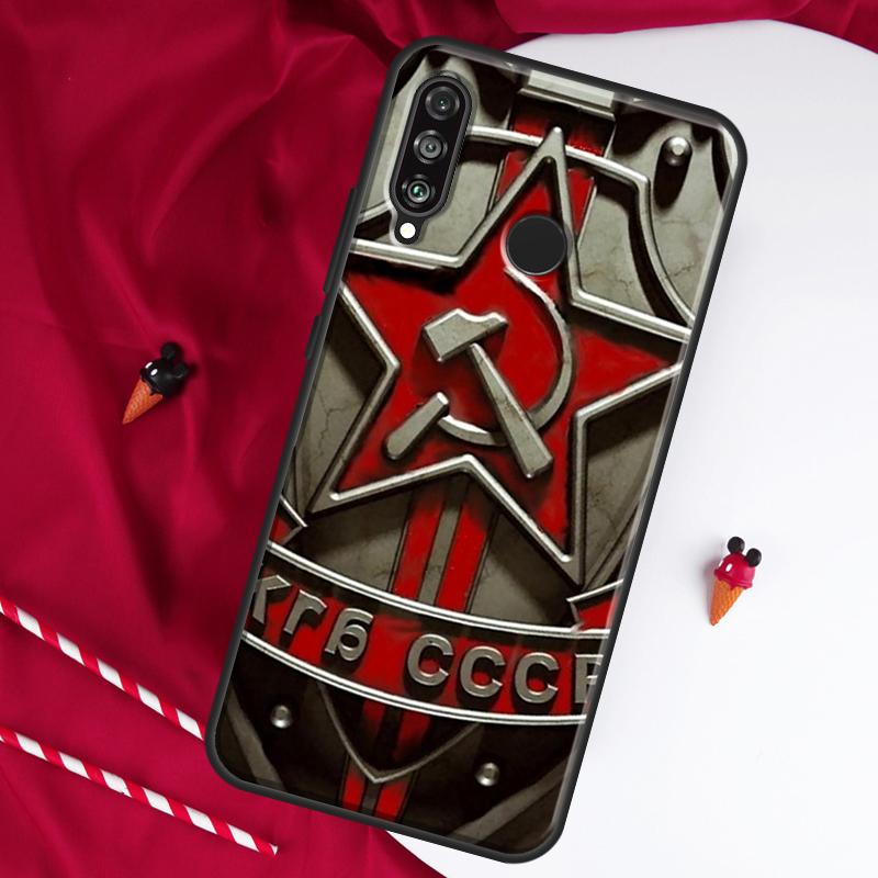 Soviet Union USSR Flag For Huawei Nova Y61 Y70 Y90 Y60 Y72 Y91 12s 12i 11i 7i 8i 9 10 SE P60 Pro P30 P40 Lite Case