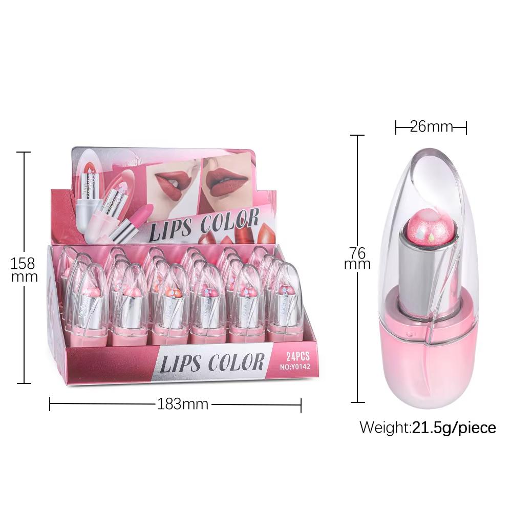 Pearlescent Mirrors Jelly Lipsticks Long Lasting Matte Velvet Shiny Sandwich Lip Stick Balm Makeup Cosmetics 6 Colors Waterproof