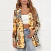 Vintage Letter Irregular Printing Blazer Women Jacket High Street Fashion Plus Size Elegant Lady Coat American Stylish