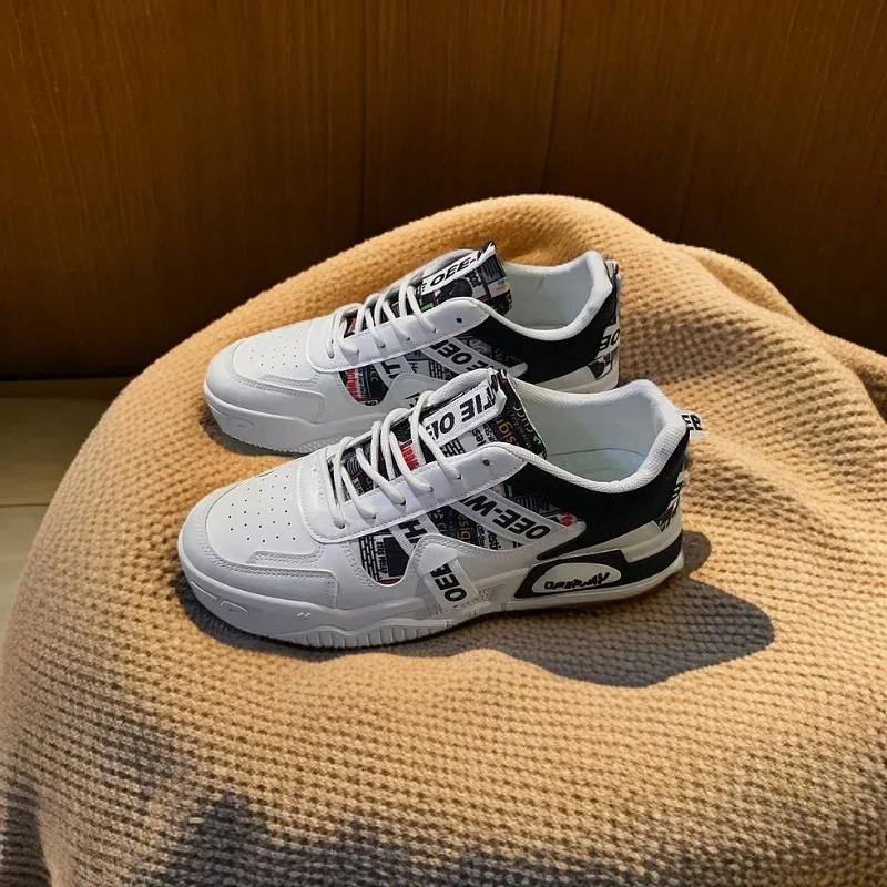 Мода 2025 новая мужская обувь на весну, дышащая, нишевая, трендовая, универсальная, повседневная обувь для скейтборда, спортивная обувь с увеличением роста