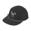 Adidas Retro Golf Size F Black Five-Panel Cap, Men's, (Free),