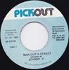 7-дюймовая пластинка JOHNNY P Man Out A Street NONE Pickout 1990 Ямайка Регги Ска Даб Б/у
