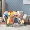 GUOYU Blanket pikachus Squirtle AND Charmander Blanket Super Soft Cozy Bulbasaur Throw Blankets for Bed 50x60 Inch Multiple Sizes Rug Piece