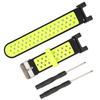 Vented Pin Buckle Bracelet Silicone Watchband with Screwdriver for Amazfit TRex TRex Pro Watch(Black Green )