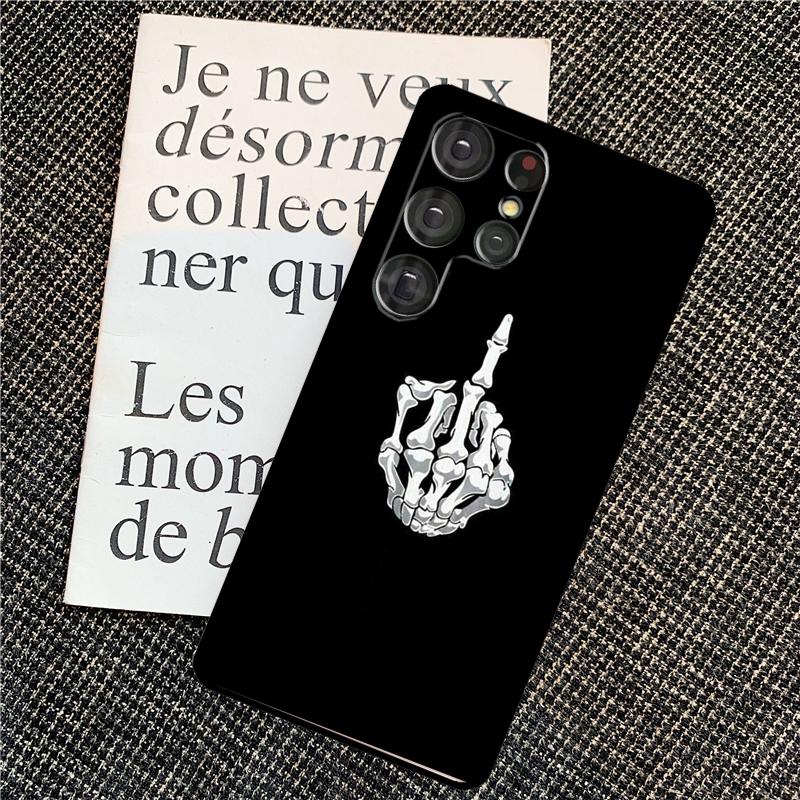 Middle Finger For Samsung Galaxy S24 S23 Ultra S22 S20 S21 FE S8 S9 S10 Note 10 Plus 20 Ultra Phone Case