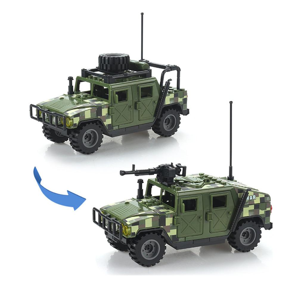 WW2 армия военный солдат городская полиция SWAT 88 мм противотанковая пушка Броня автомобиля строительные блоки кирпичи детские игрушки