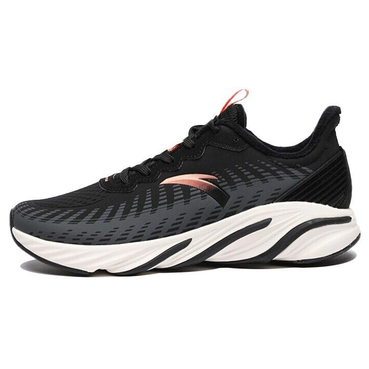 ANTA Running Shoes Women's Low Top Black Castle Gray Beauty Red 122045522-7