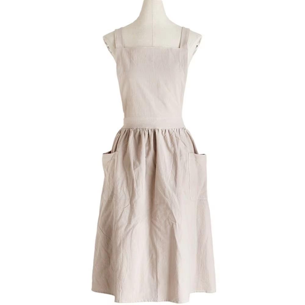 Adult/Children Kitchen Cooking Apron Solid Color Gardening Work Uniform Florist Apron Florist Work