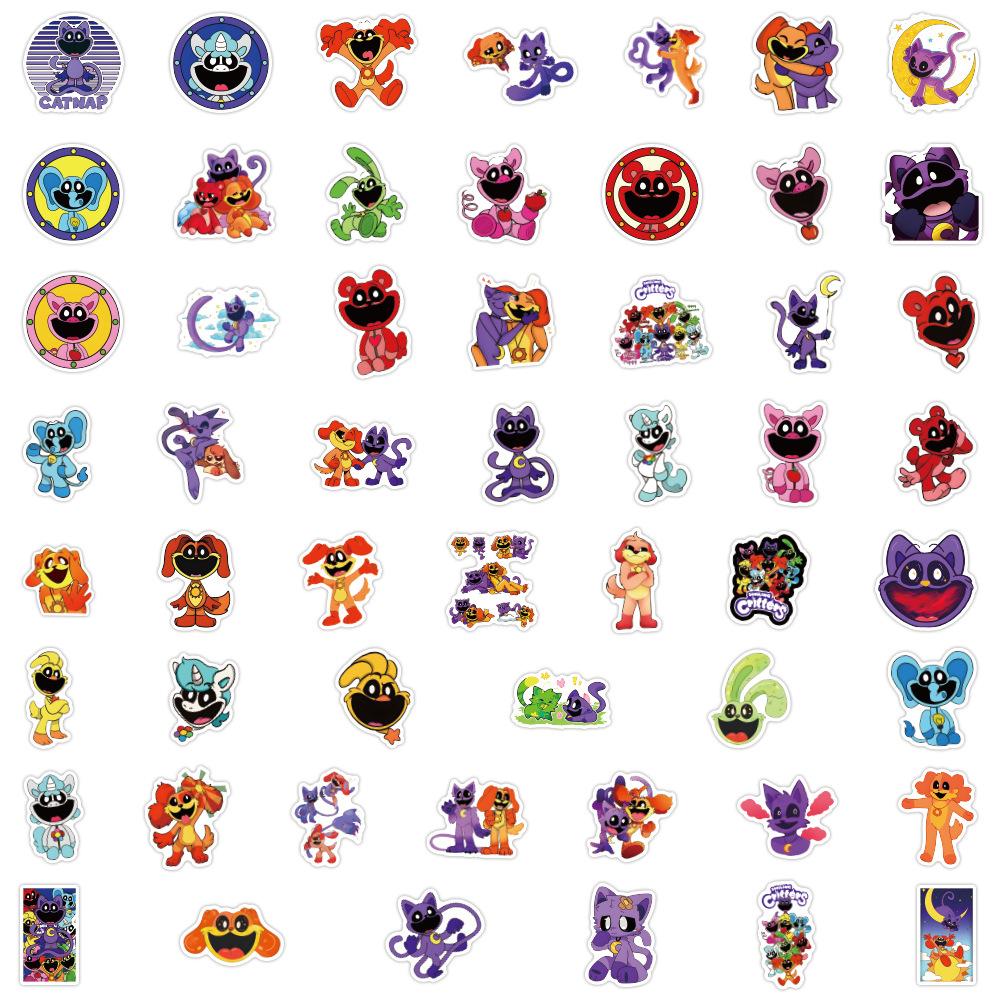 50 Новых Граффити Наклеек Smiling Critters Украсьте Блокнот Чемодан Наклейки