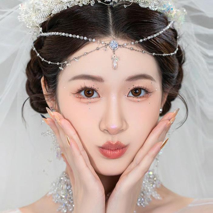 Этнический стиль, Экзотический стиль, Головной убор, Женская подвеска для бровей, Лоб, Богемные аксессуары, Старинная одежда, Цепочка на голову в стиле западных регионов, Фея