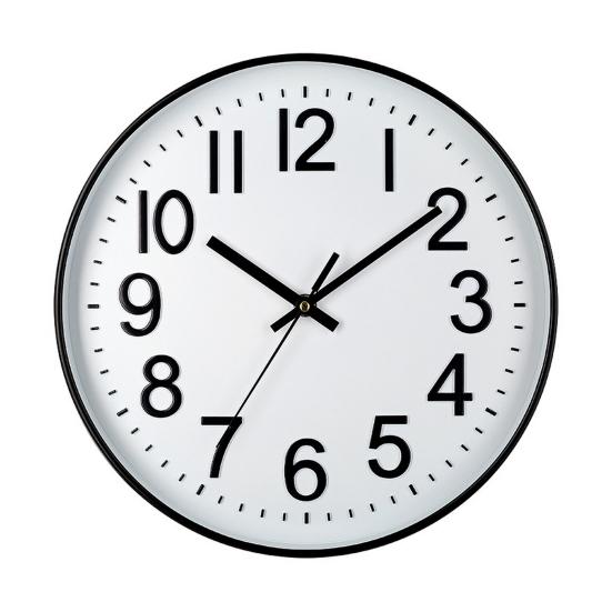 Wall Clock Large Numerals Design Easy-to-Read Battery Operated Modern Silent Non-Ticking Round Clock Wall Decoration