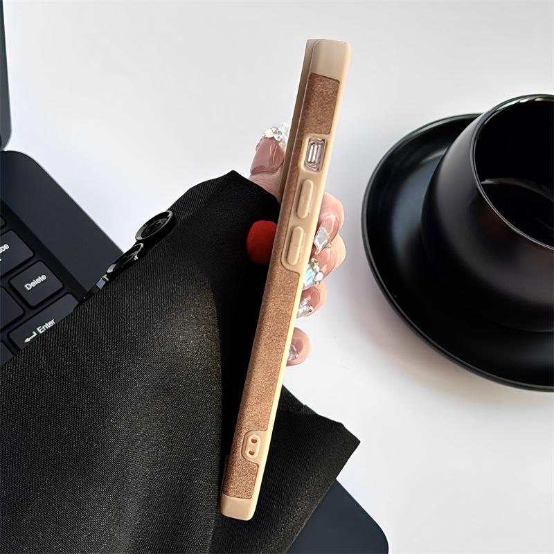 Simple Smiling Face for IPhone15 for Apple16promax Phone Case12Fun13Brown Skin Texture14Cartoon