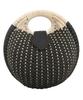 Корзина-круг Kobe Lettuce, Корзина, Бесплатная черная сумка, Женская, Сумка, Сумка, Сумка через плечо, Юката, Сумка, Лето, [B1573], Размер,