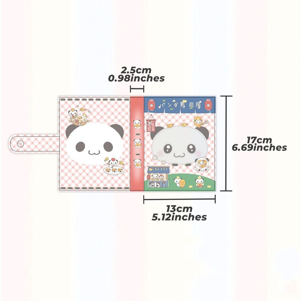 Panda Theme A6 Storage Binder Clover Design Sticker Storage Book Stickers Binder Scrapbook