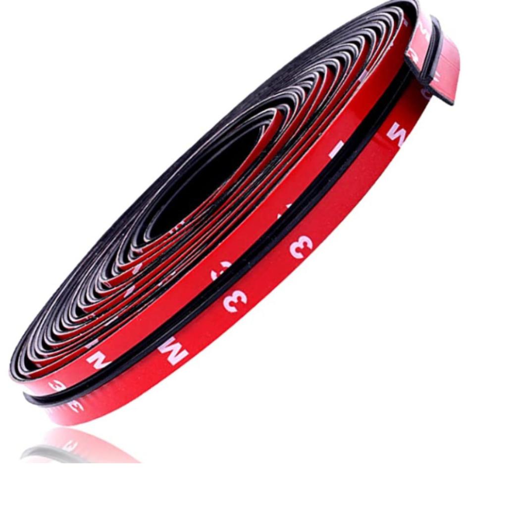 Quikaboo Car Door Mall, Windshield Mall, Car Window Frame Rubber, Glass Mall, Rubber, T-shaped Mall, 5m, 14mm