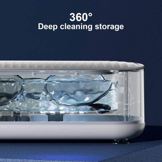 Ultrasonic Glasses Cleaner Strong Cleaning Ability Wireless 360 Degree Cleaning Ultrasonic Jewelry Cleaner Glasses Cleaning Tool