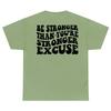Be Stronger Than Your Excuses Shirt Casual Femme Gym Workout Tshirt Fashion Unisex Fitness Motivational Quote Tops Tees