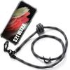 Lanyard Case for Samsung Galaxy S21 Ultra - Shockproof Anti-Scratch with Detachable Lanyard Grey