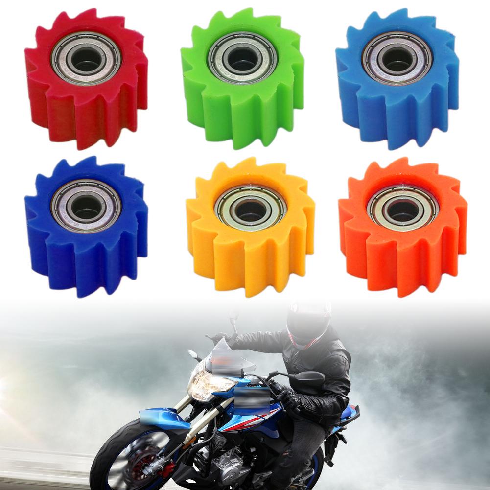 Motorbike Chain Roller Tensioner Pulley Motorcycle Wheel Guide 8mm for XR CR CRF 125 250 450 Pit Pro Dirt Bike Motorcycle