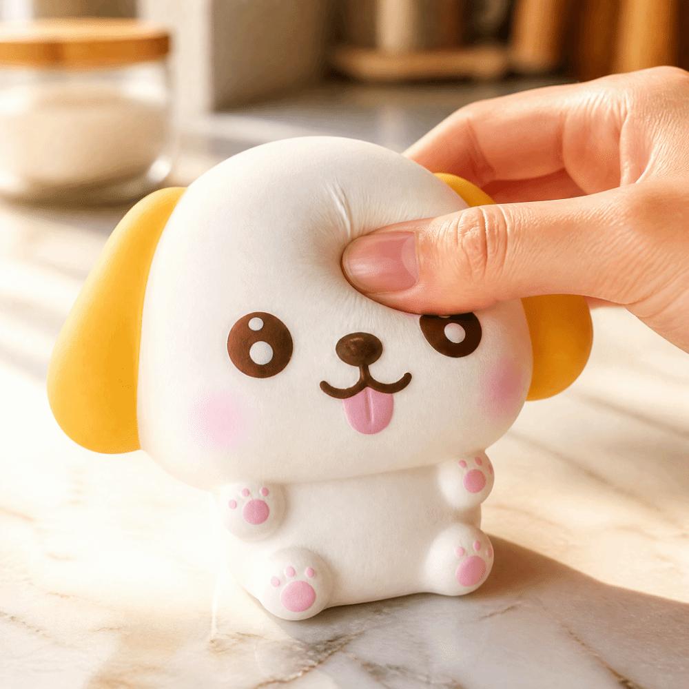 Slow Rebound Puppy Squishy Toy Super Soft Dog Squeezable Toy Dog Fidget Toy Students Gifts