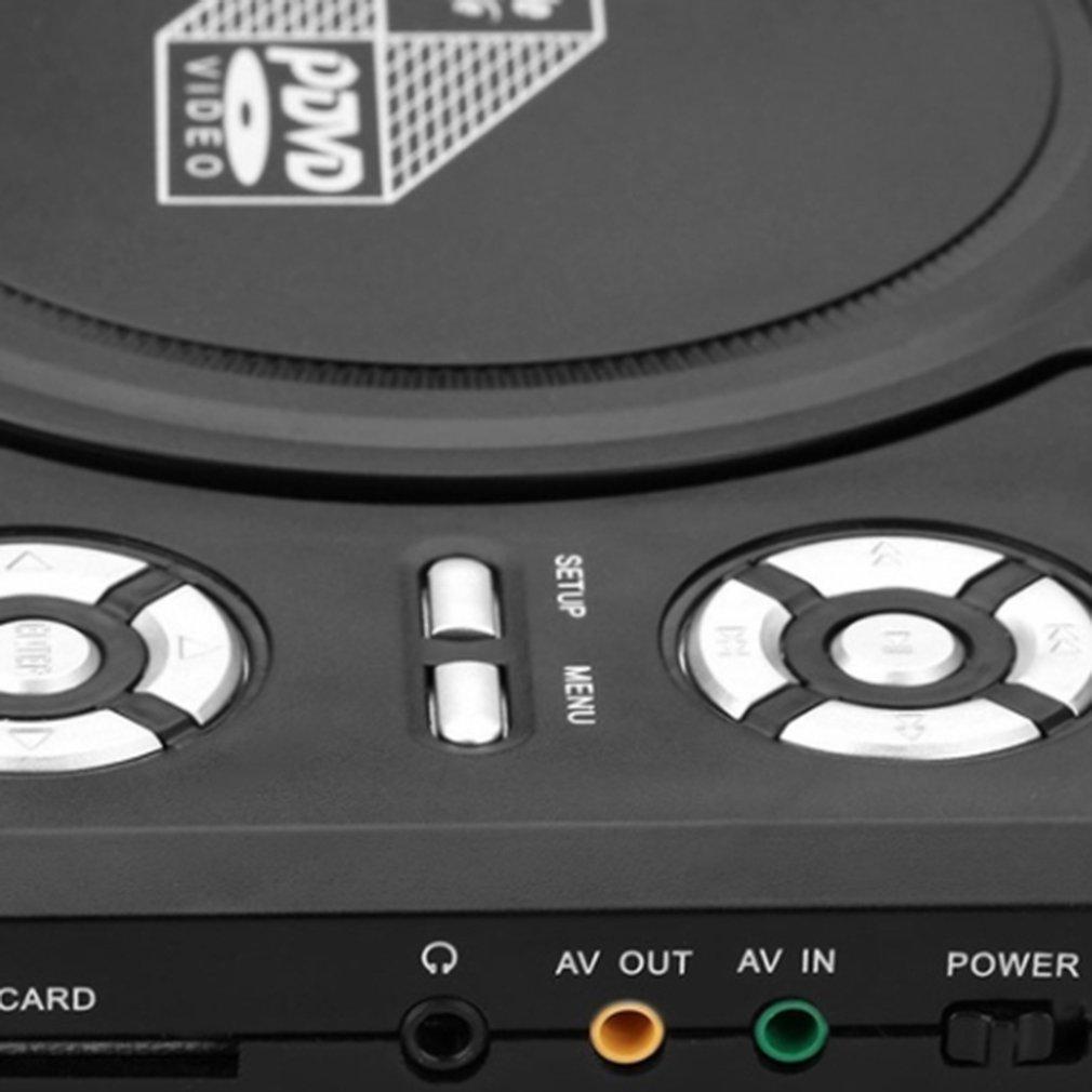 Icreative 9.8 Inch Portable Mobile DVD Mini Television Built In Battery Intelligent Power-off Memory Function CD Player