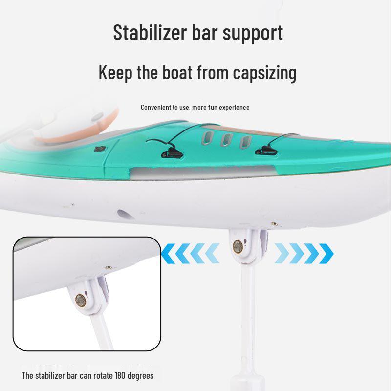Rechargeable Waterproof Racing Speedboat Toy: Remote Control Kayak