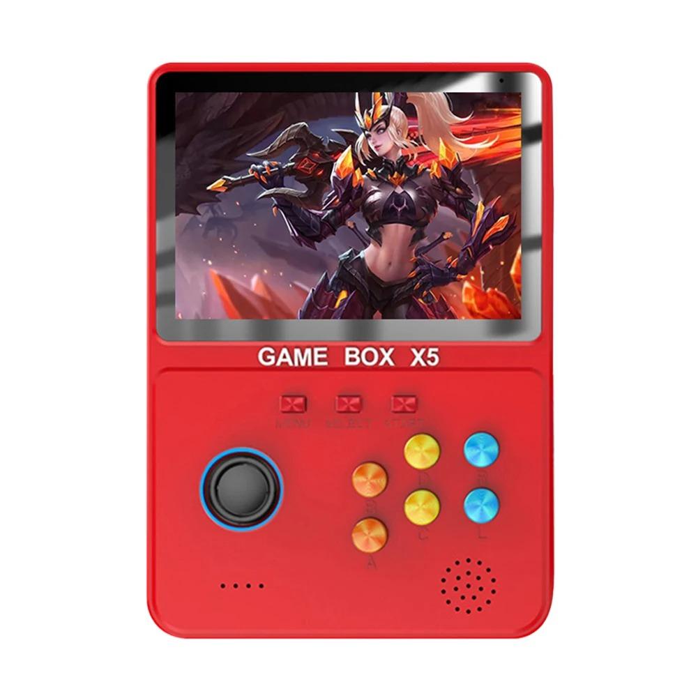 Портативная игровая консоль X5 Retro, внешний аккумулятор X5 Game, портативный внешний аккумулятор, емкость 8000 мАч, 4 дюйма, цветной экран с мягким светом, более 10000 игр