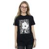 Disney Womens/Ladies Mickey Mouse Lines Cotton Boyfriend T-Shirt