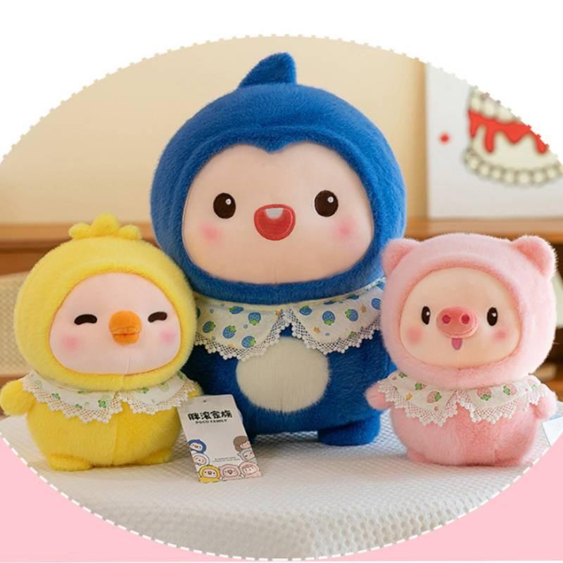 Очаровательный толстый перекатывающийся пингвин-монстр, мягкая игрушка для любителей игровых автоматов с клешней